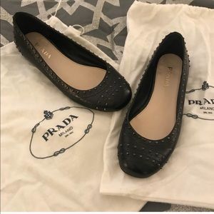 Original Prada Studded Flats